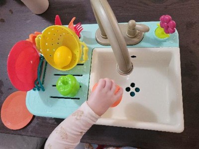 Buy SPLASHFUN Wash-up Kitchen Sink Play Set with Running Water Pretend Play  Kitchen Toy Set with Working Faucet and Color Changing Play Cups and  Accessories.