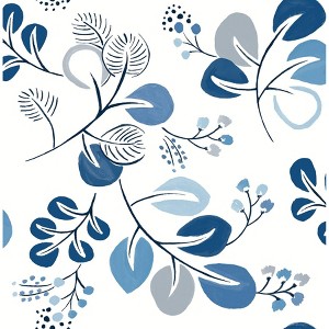 Brewster Peel and Stick 1pc Wallpaper Roux Blue - 1 of 4