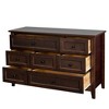 NicBex Solid Wood Spray-Painted 7-Drawer Dresser,Classic Style Dressers with Retro Round Handles,Chest of Drawers for Bedroom,Living Room,Auburn - 4 of 4