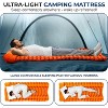 SereneLife Ultralight Sleeping Pad + Carrying Bag - Lightweight & Compact Air Mattress for Backpacking, Hiking (Orange) - 2 of 4