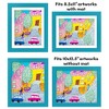 Americanflat 10x12.5 Kids Art Frame - Use as 8.5x11 Frame with Mat or Display 10x12.5 Artwork Without Mat - My Mini Masterpiece - Aquamarine - 4 of 4