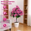 Artificial Crabapple Flower Tree - Floor-Standing Faux Tree for Home/Garden Decor - 2 of 2