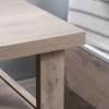 Summit Station Nightstand Oak - Sauder: Bedside Table with Storage, 2 Open Shelves, Laurel Oak Finish - 3 of 4