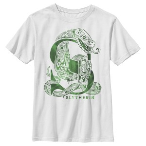 Boy's Harry Potter Slytherin S Logo T-Shirt - 1 of 4