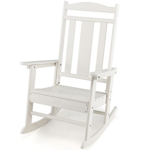 High back discount patio rocking chair