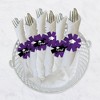 Big Dot of Happiness Purple Grad - Best is Yet to Come - Purple Graduation Party Paper Napkin Holder - Napkin Rings - Set of 24 - 3 of 4