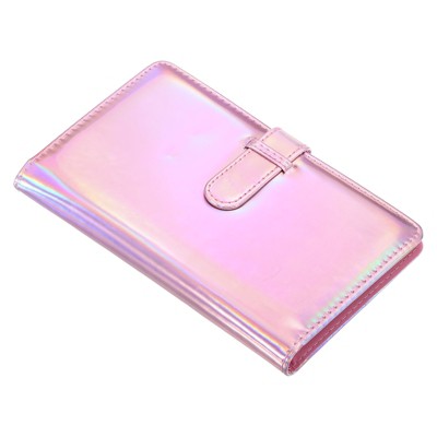 Unique Bargains PU leather DIY Mini Storage Wallet Photo Album 96 Pockets