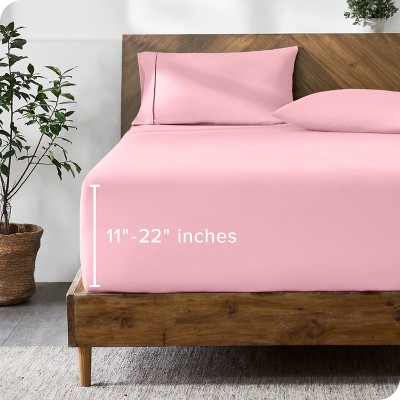 22 Inch Extra Deep Pocket Microfiber Fitted Sheet by Bare Home