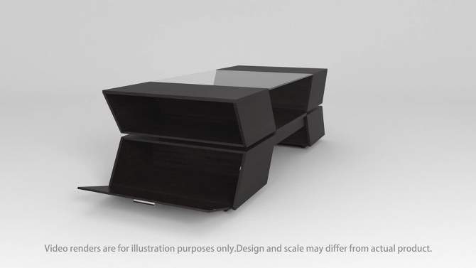 Kayce Modern Geometric Inspired Coffee Table Espresso - HOMES: Inside + Out, 2 of 7, play video