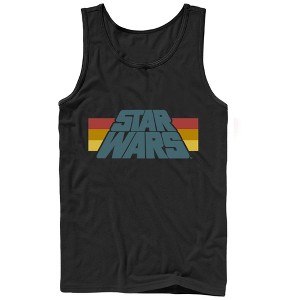 Men's Star Wars Stripe Logo Tank Top - 1 of 4