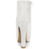 Allegra K Women's Glitter Platform Chunky Heeled Open Toe Ankle Boots - 3 of 4