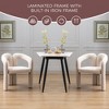 Vynxaria Beige Velvet Upholstered Barrel Accent Chairs for Living Room and Dining Set of 2 - 2 of 4