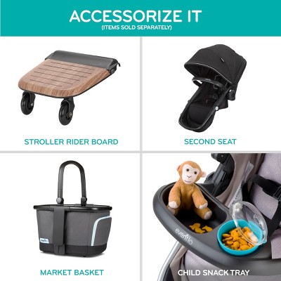 Evenflo - Brandclub - Evenflo Pivot Xpand Modular Stroller - Ayrshire Black