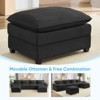 Mjkone 156'' Oversized Modular Sectional Sofa, U-Shaped Couch with 2 Ottomans, 6-Seat Chenille Upholstered Deep Seat Sofa - 2 of 4
