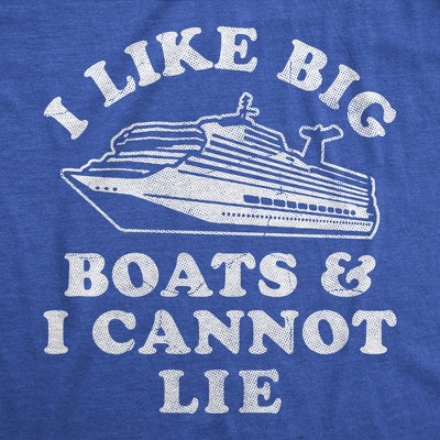 Мужские футболки Crazy Dog T-Shirts, Inc. Mens Funny T Shirts I Like Big Boats And I Cannot Lie Sarcastic Parody Tee For Men - Crazy Dog Men's T Shirt For Summer Vacation Royal XXL — фото 2