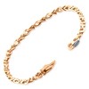 Pompeii3 Men's Link 14k Gold (17gram) or Platinum (27gram) 3.5mm Bracelet 8" - 2 of 4