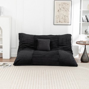 PAGED Floor Bean Bag Chair, lazy lounger with Removable Cover, Beanbag Chair for Living Room - 1 of 4