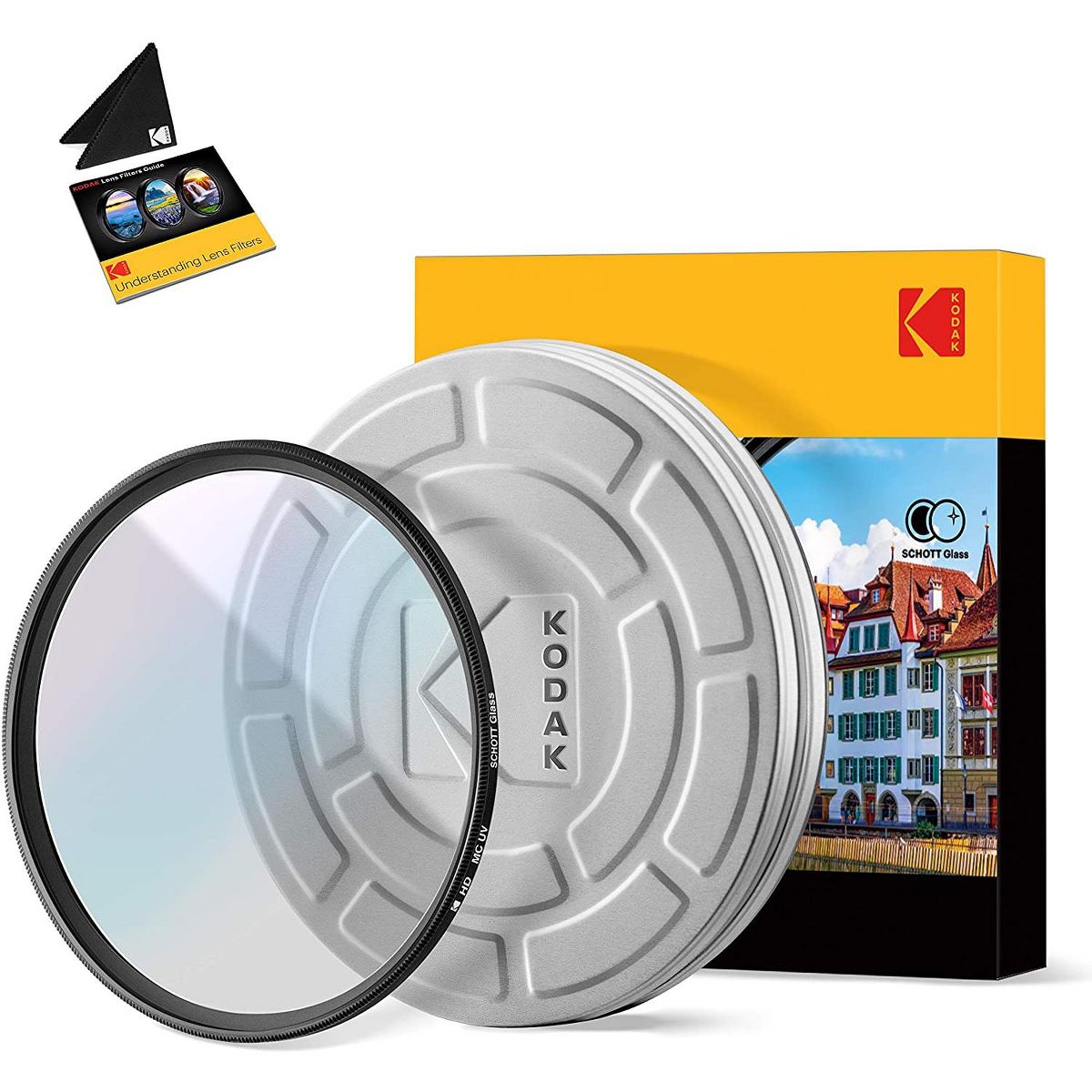 KODAK 37mm UV Filter, Slim 18-Layer SCHOTT Glass, 99% Light, Cuts Haze, Protects Lens & Clarity