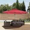 CLIHOME 11 Ft. Outdoor Roman Umbrella,with Double Top Vent,360 Degree Rotation & Heavy-Duty Aluminum Pole (Without Base) - 2 of 4