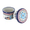 Blue Rose Polish Pottery A334 Andy French Butter Dish - 2 of 2