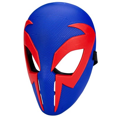 Spiderman Face Mask Red & Black Hard Plastic One Size Fits Most Marvel  Hasbro.