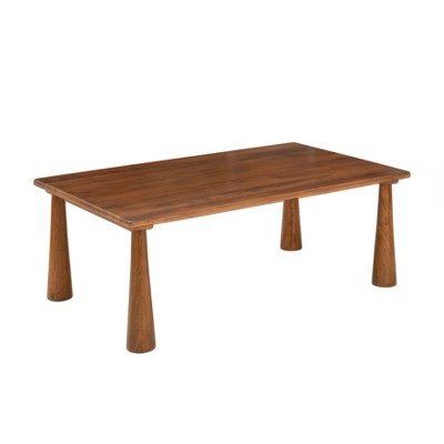 MH London Anna Rectangle Modern Solid Wood Coffee Table For Living Room