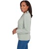Alfred Dunner Women's Zip-Front Chenille Collared Cardigan - 4 of 4