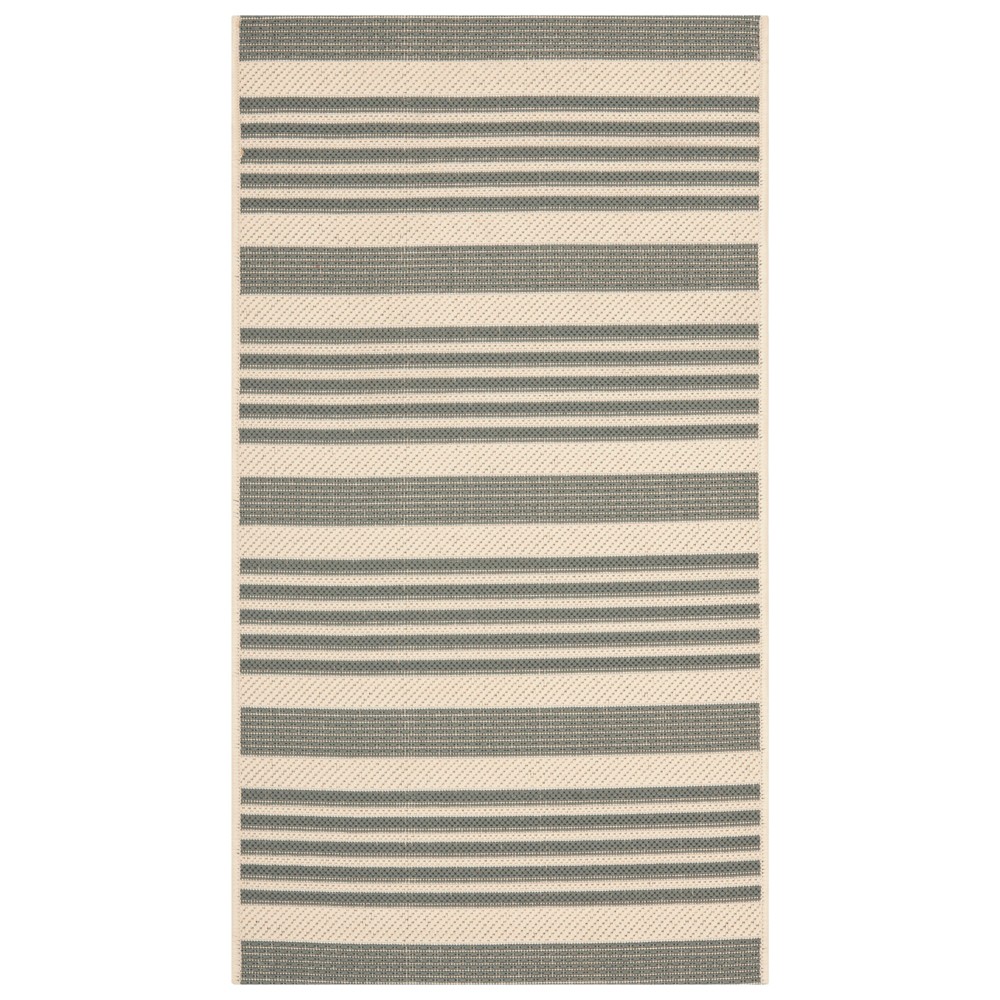 2' x 3'7in Santorini Outdoor Rug Gray/Bone - Safavieh