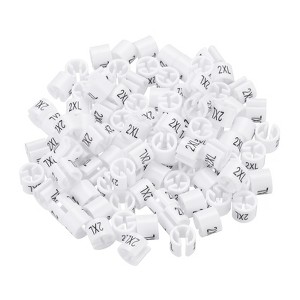 Unique Bargains Plastic Reusable Easy to Recognize Clothes Hanger Marker Color Coding 150 Pcs - 1 of 4