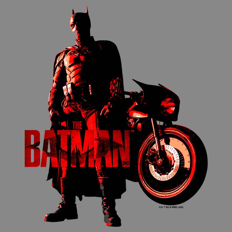 Boy's The Batman Red Batcycle Performance Tee, 2 of 5