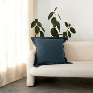 26" x 26" French Linen Euro Pillow with Flange | BOKSER HOME - 1 of 4