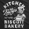 Womens Funny T Shirts Kitchen Kittys Biscuit Bakery Sarcastic Kitten Graphic Tee For Ladies - Crazy Dog Women's T Shirt - 2 of 4