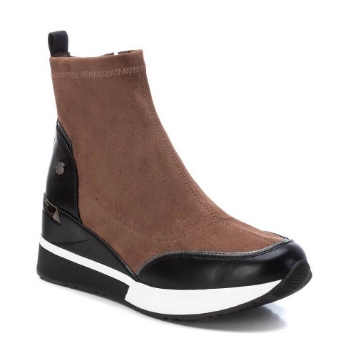 Women s Suede Wedge Booties Xti Target