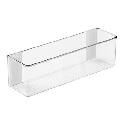 iDesign Adhesive Organizer Bin Damage-Free Hanging for Kitchen- Clear