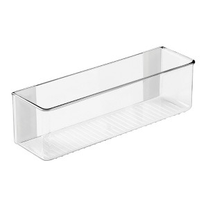 iDesign Adhesive Organizer Bin Damage-Free Hanging for Kitchen- Clear - 1 of 4