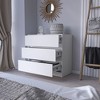CAVINAS 3-Drawer Dresser,Modern Wide Chest of Drawers with Metal Handles,Matte Finish Storage Cabinets for Living Room,Entryway - 4 of 4
