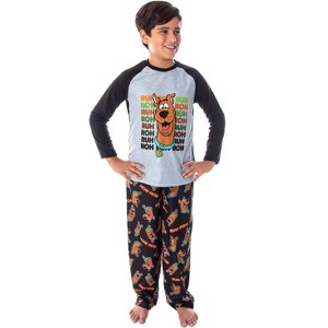 Scooby Doo Boys' PJS Ruh-Roh! Pajamas Raglan Shirt and Pants Sleep Set - 1 of 4