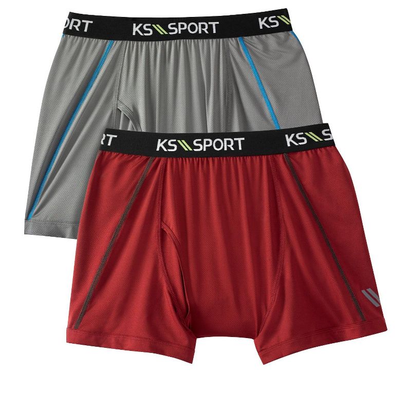 KingSize Men's Big & Tall KS Sport Performance Boxer Brief 2-Pack, 1 of 3