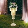 YIYIBYUS Wedding Flower Stand with LED, 4 Tier Acrylic Flower Stand - 3 of 4