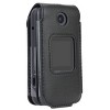 Nakedcellphone Vegan Leather Case with Belt Clip for Alcatel Go Flip 4, TCL FLIP Pro, TCL Classic, TCL Flip Go - Black - 2 of 4