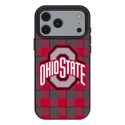 NCAA Big Ten Universities Plaid MagSafe Compatible Cell Phone Case for Apple iPhone 17 Series