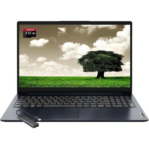 Lenovo IdeaPad 1 15.6" HD Notebook, Intel Celeron N4500 1.1GHz, 4GB RAM, 128GB eMMC, Windows 11 Home in S Mode, Abyss Blue (82LX00D3US) - 1 of 4