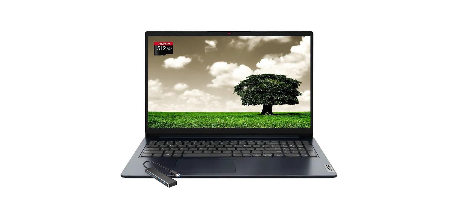 Lenovo IdeaPad 1 15.6" HD Laptop, Intel Celeron N4500, 4GB RAM, 128GB eMMC, Windows 11 Home, Abyss Blue (82LX00D3US)