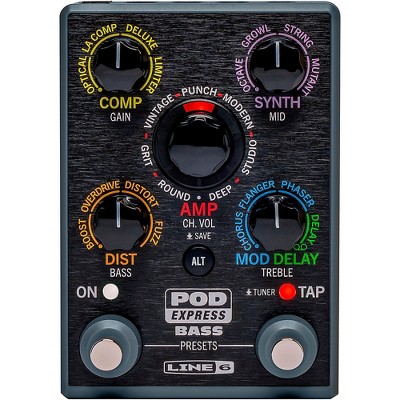 Line 6 POD Express Bass Effects Pedal Black