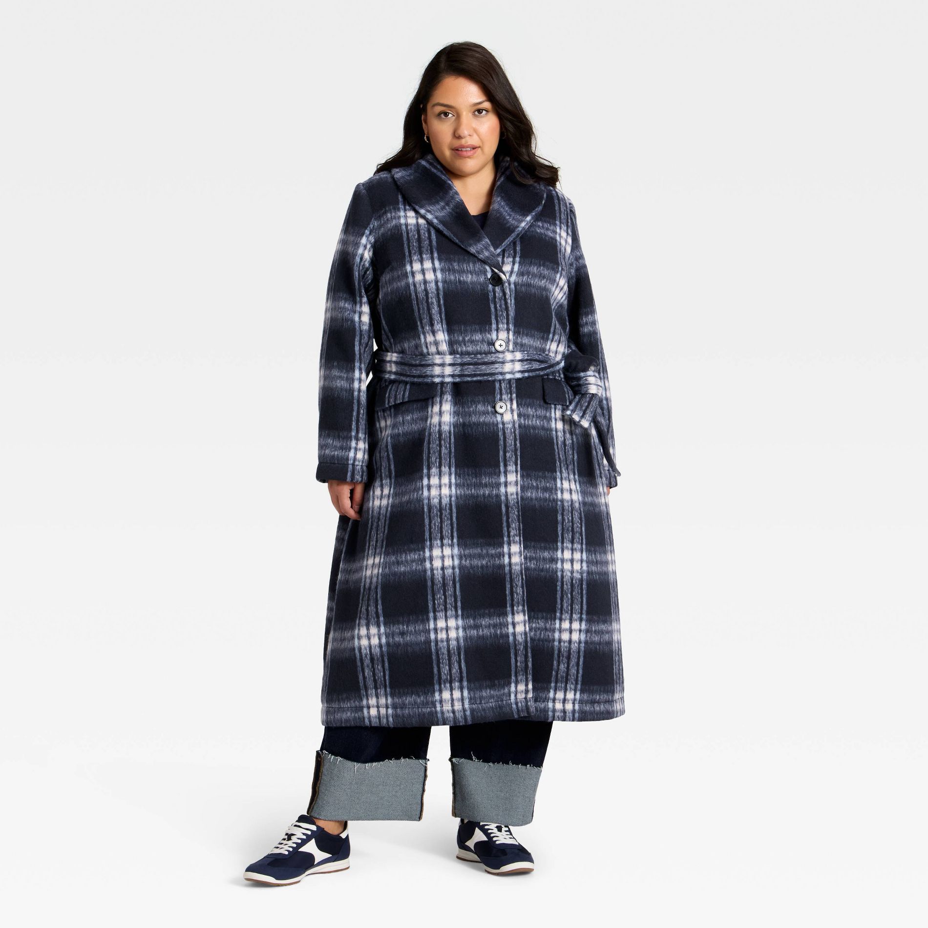 Women's Belted Coat - Ava & Viv™