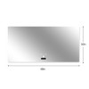 Vynxaria 48" x 32" Frameless LED Bathroom Mirror: Smart, Dimmable & Anti-Fog - 4 of 4