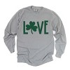 Simply Sage Market Love Clover Puff  Garment Dyed Long Sleeve - 2 of 4