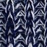 navy and natural blended