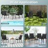 Resenkos Patio Dining Chairs, Patio Kitchen Chairs,Patio Chairs Set of 2 with All Weather Breathable Fabric-Black - 2 of 4