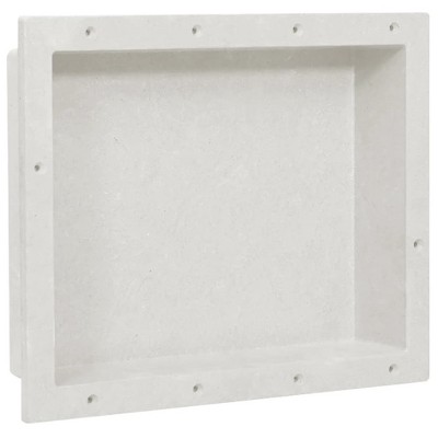 VidaXL Shower Niche Matt White 16.1"x20.1"x3.9"